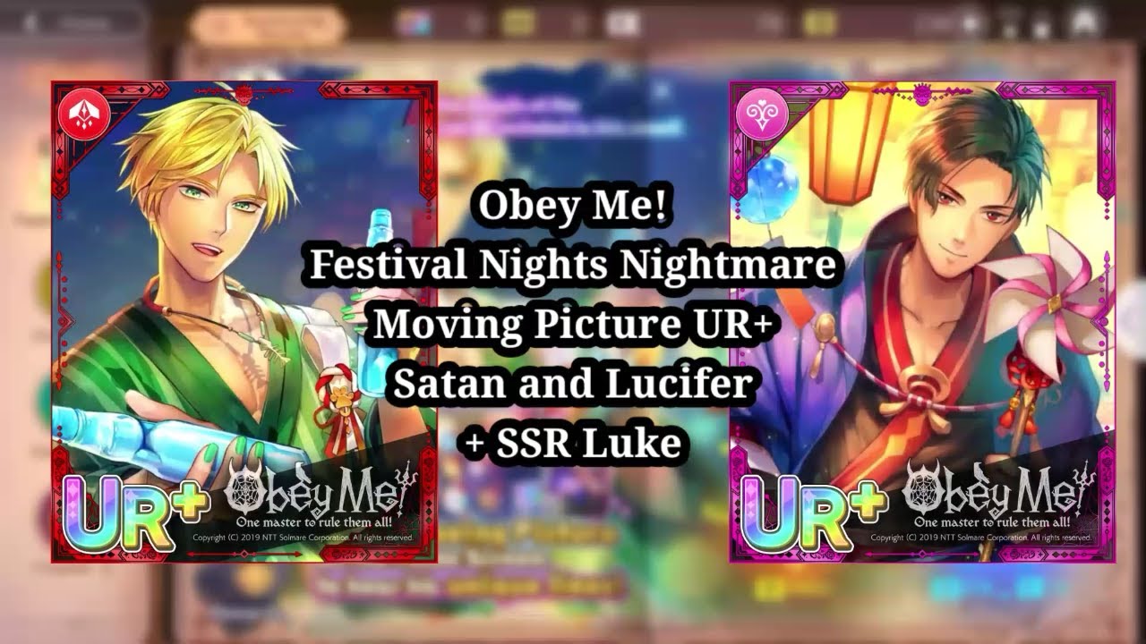 Broke MC Sacrifice Everything for UR+ Satan || Obey Me! Festival Nights Nightmare Event Pulls