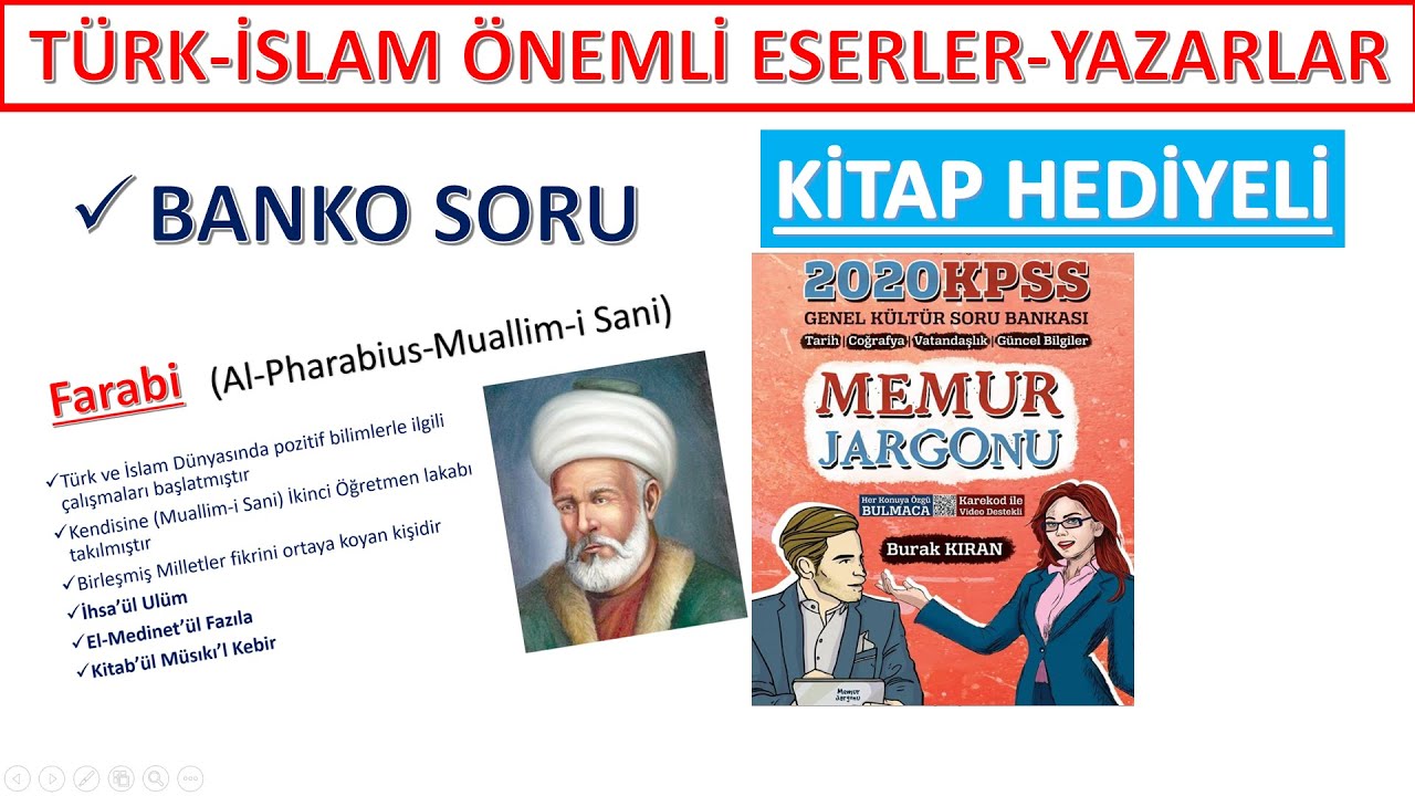 İLK TÜRK İSLAM DEVLETLERİ ÖNEMLİ ESER VE YAZARLAR (BANKO SORU)