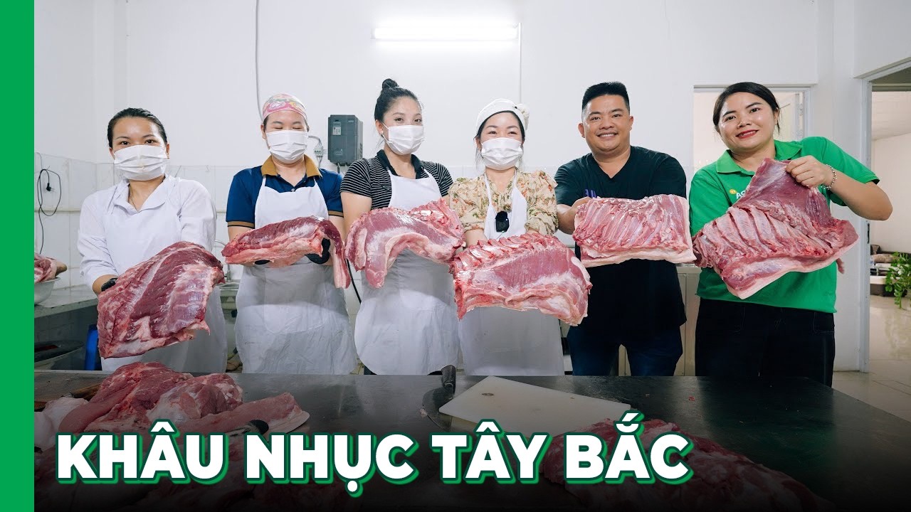 Sản xuất KHÂU NHỤC ĐÓNG HỘP chuẩn vị Tây Bắc, hiện đang được bán tại tất cả cửa hàng SAPA TV