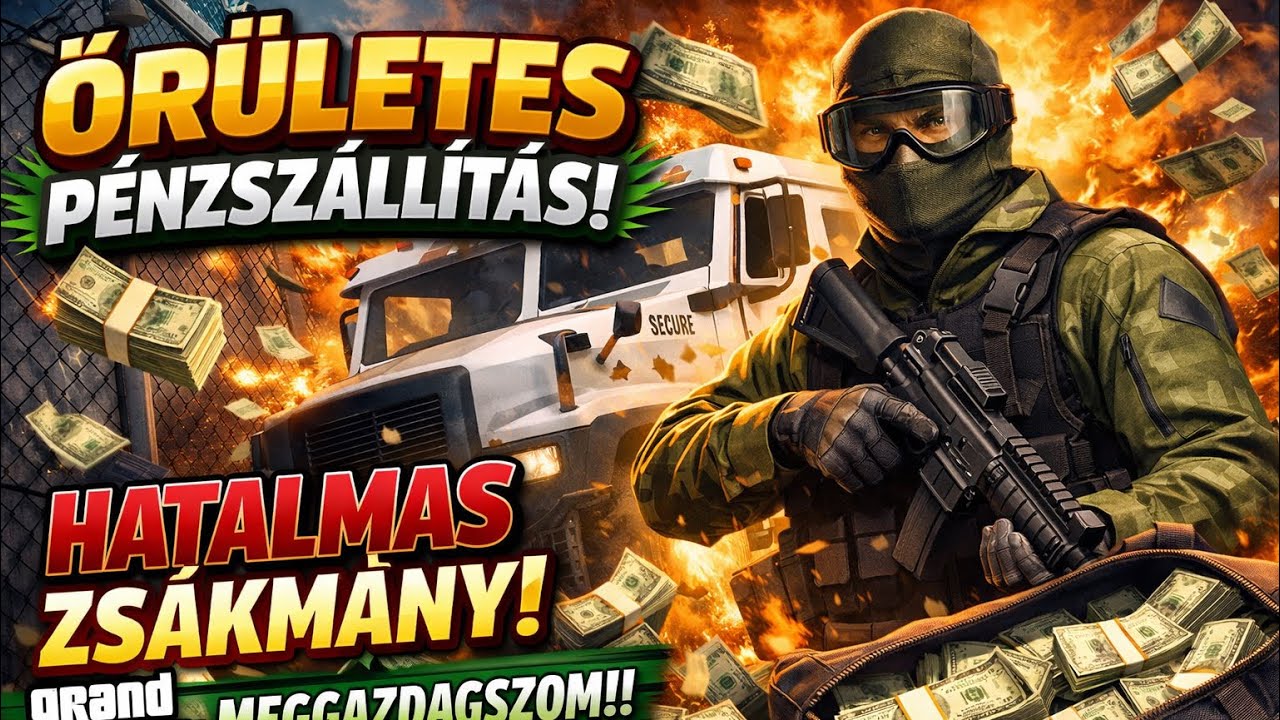 MEGVÉDTEM A PÉNZSZÁLLÍTÓT! 💰 TÁMADTAK ÚTKÖZBEN – 17,460$ LETT A JUTALOM!#gta5 #gtaonline##gaming 