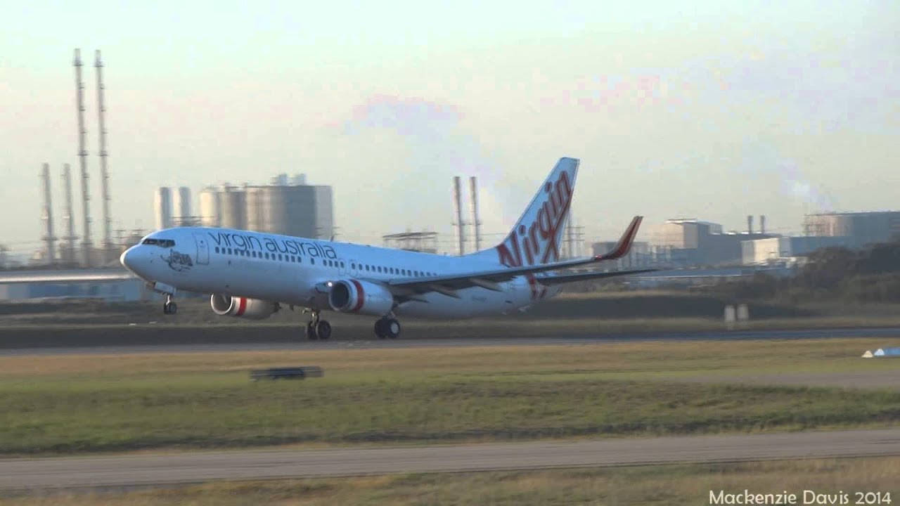 Virgin Australia Boeing 737-8FE [VH-VUV] | Takeoff Runway 01 | Brisbane Airport (FULL HD)