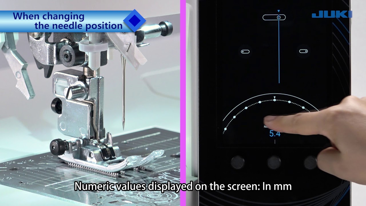 7. JUKI HZL-UX8 Kirei - Operational Panel (Edit Function)