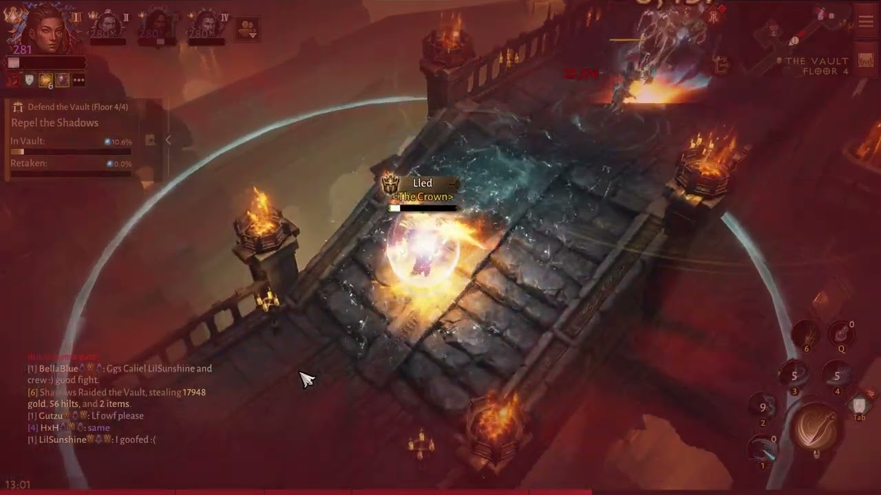 Diablo Immortal - Tempest - Vault vs Indo/Chloe/Sonic/Kelipto 2