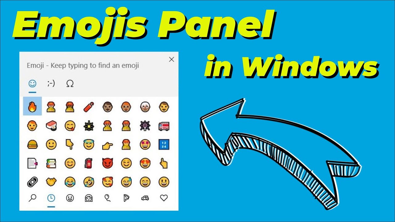 Windows Emoji Panel🔥🔥🔥 Windows 10 Emoji Keyboard shortcut