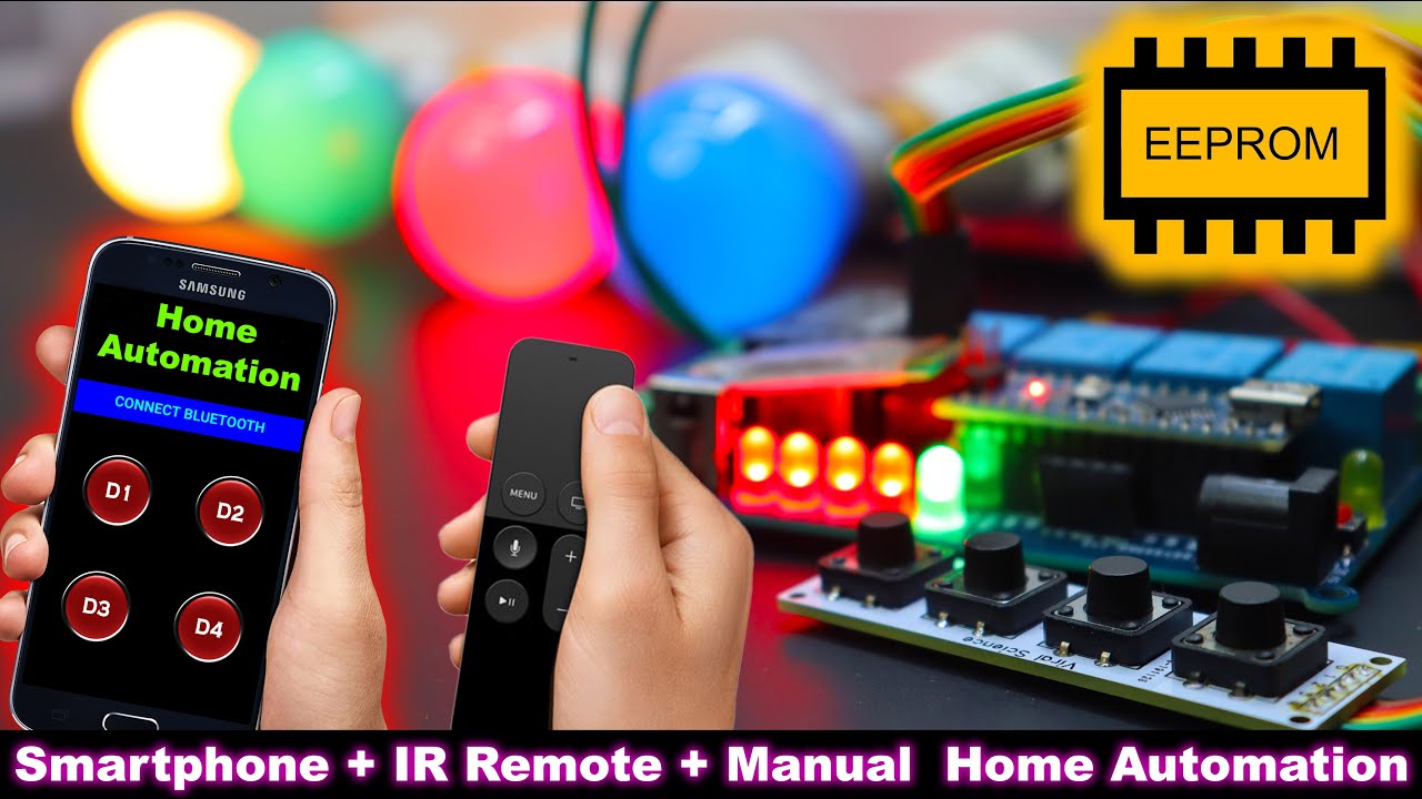 Arduino Smartphone | IR Remote | Manual Home Automation