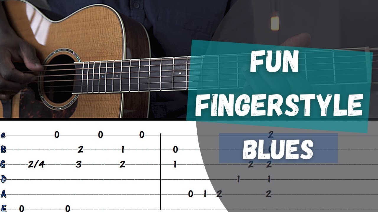 Robert Johnson Style Delta Blues Acoustic Guitar Lesson / With Tabs