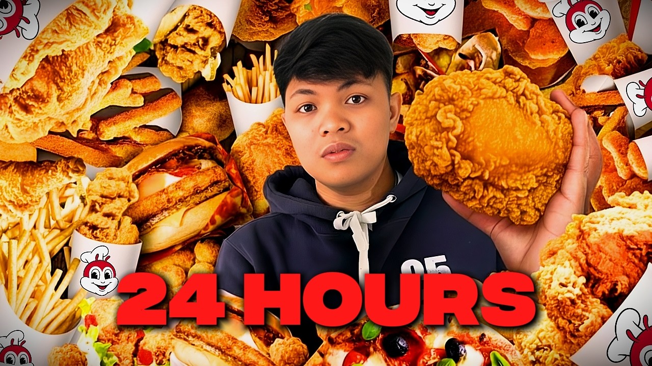 I Ate Only JOLLIBEE for 24 Hours