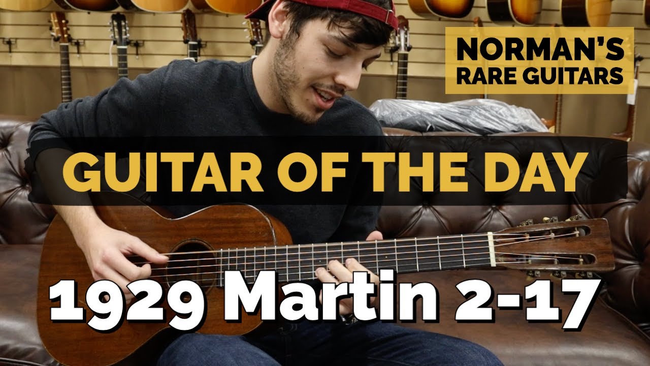 Гитара дня: 1929 Martin 2-17 | Редкие гитары Нормана