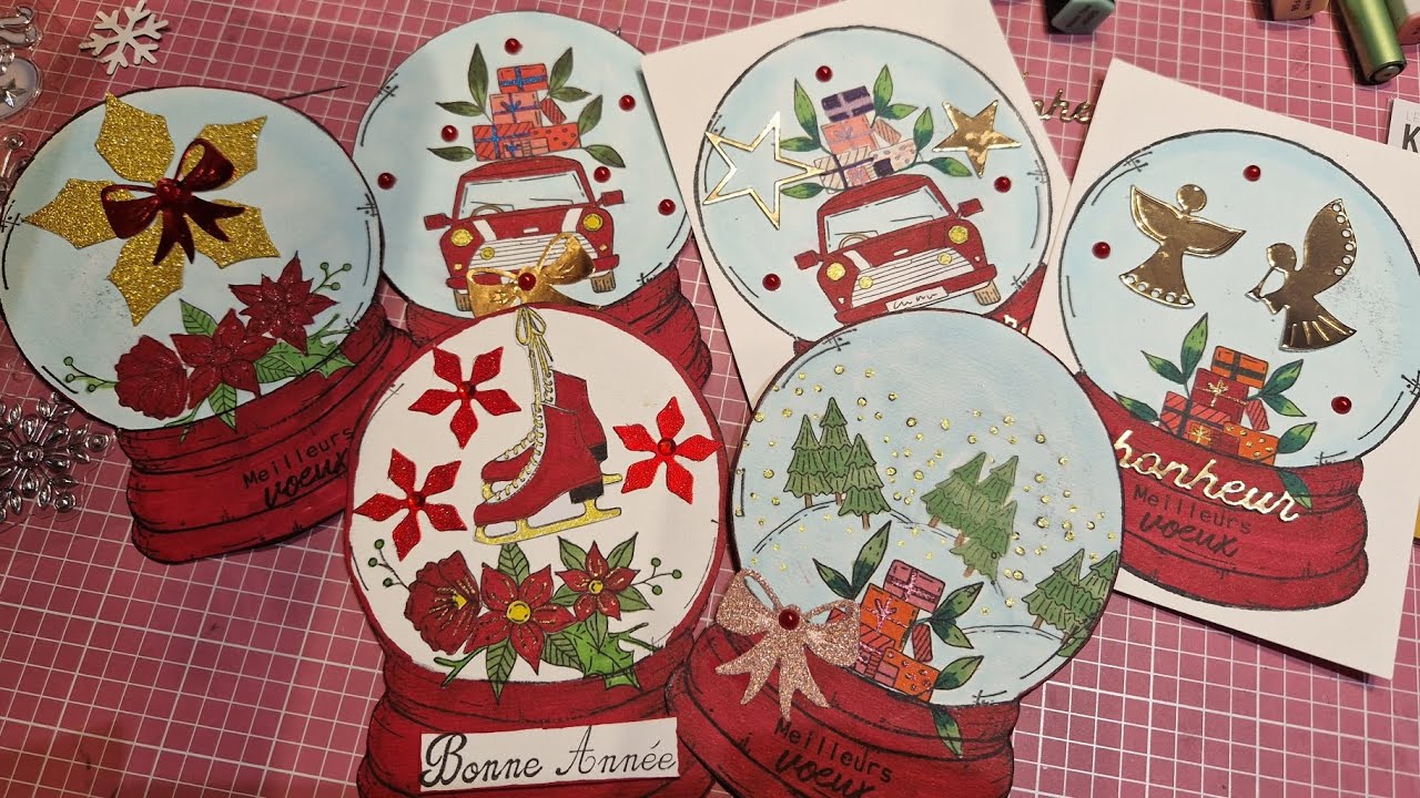 TUTO CARTE BOULE A NEIGE
