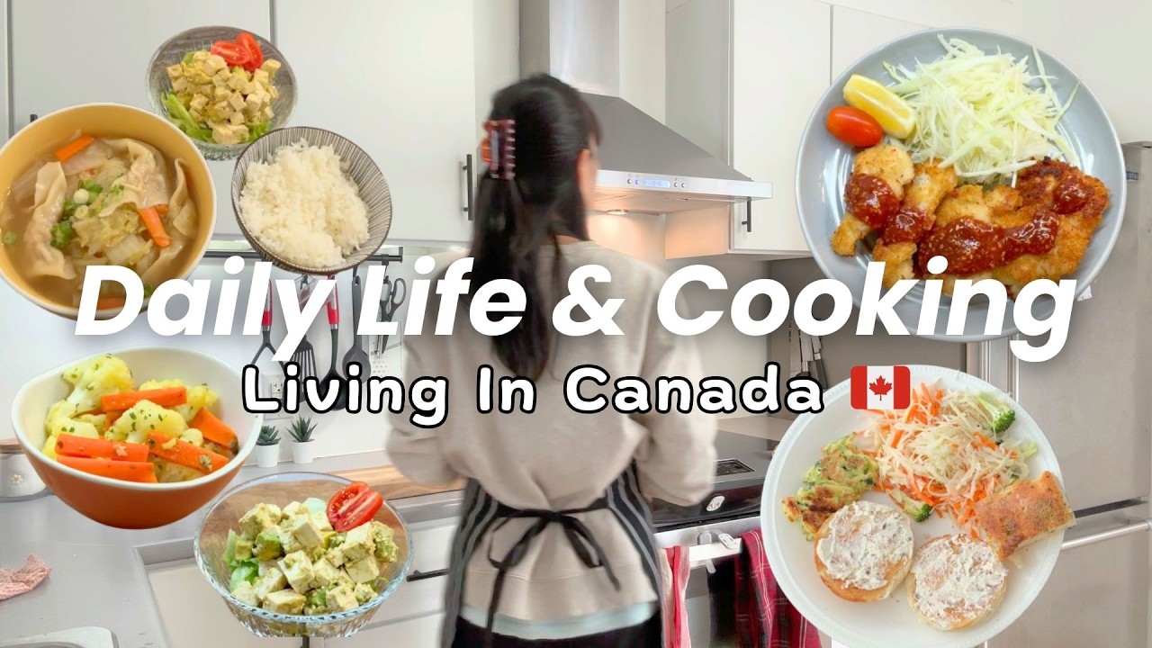 [Vlog] Living in Canada 🇨🇦 | Daily life of Japanese Housewife | Cozy Home Cooking | Chicken Katsu