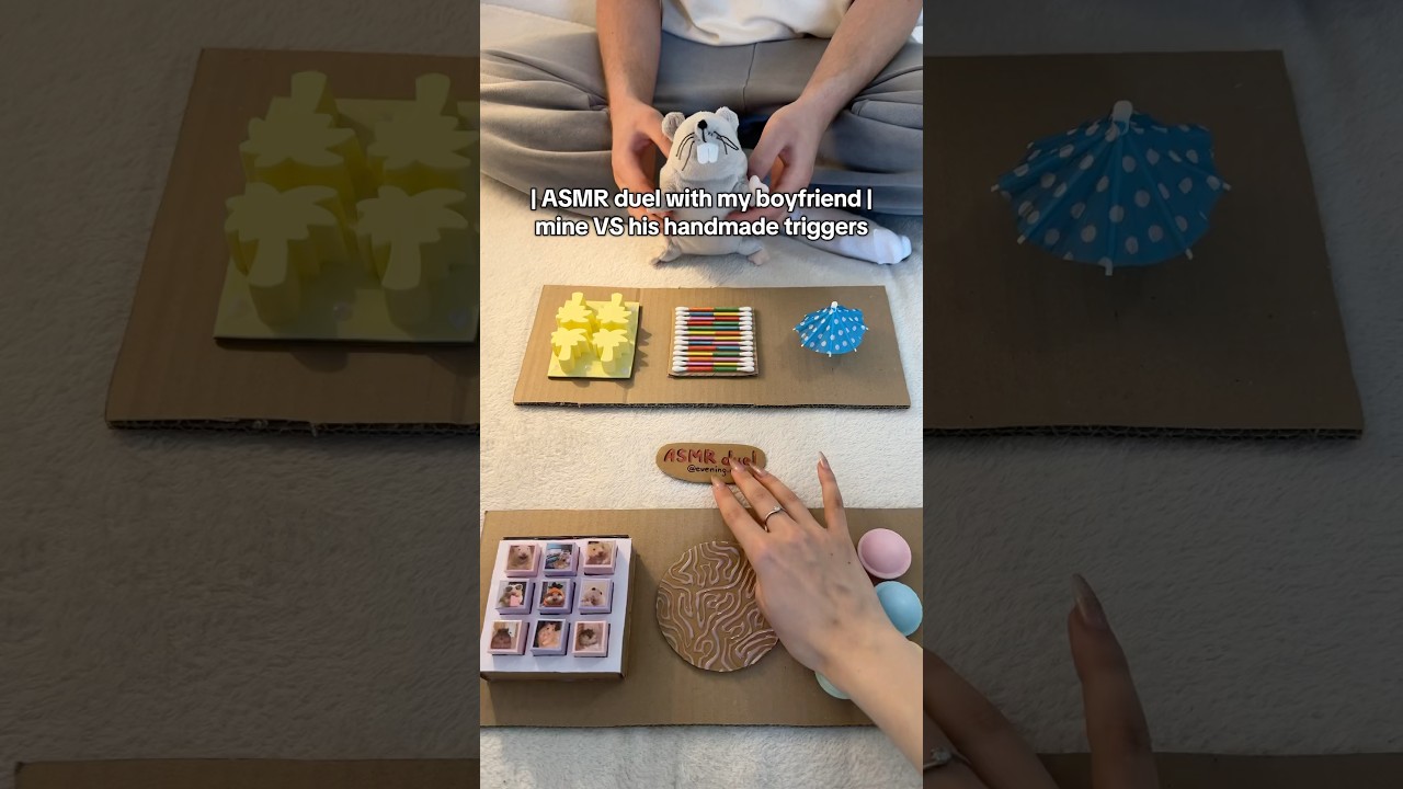 duel again⚔️ #fidgetboard #asmrtriggers #asmrforsleep #boyfriendasmr