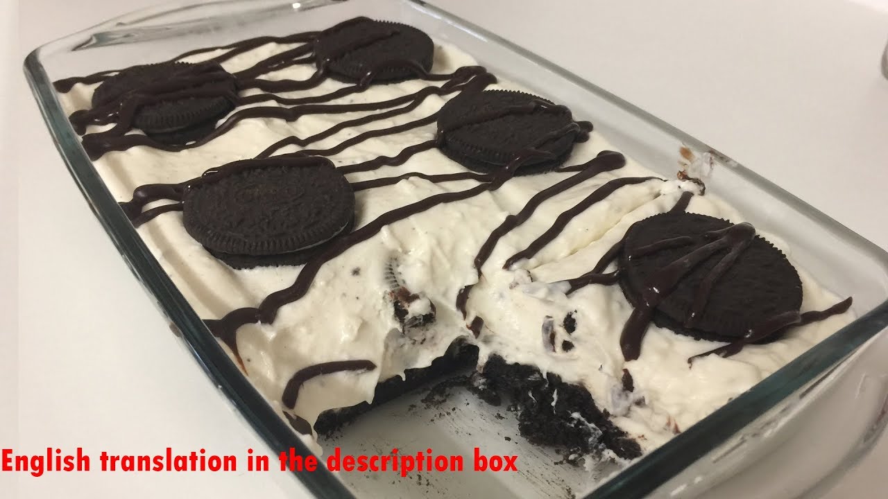 Oreo Dessert- حلى بسكويت الأوريو تحضر ب ٥ دقائق