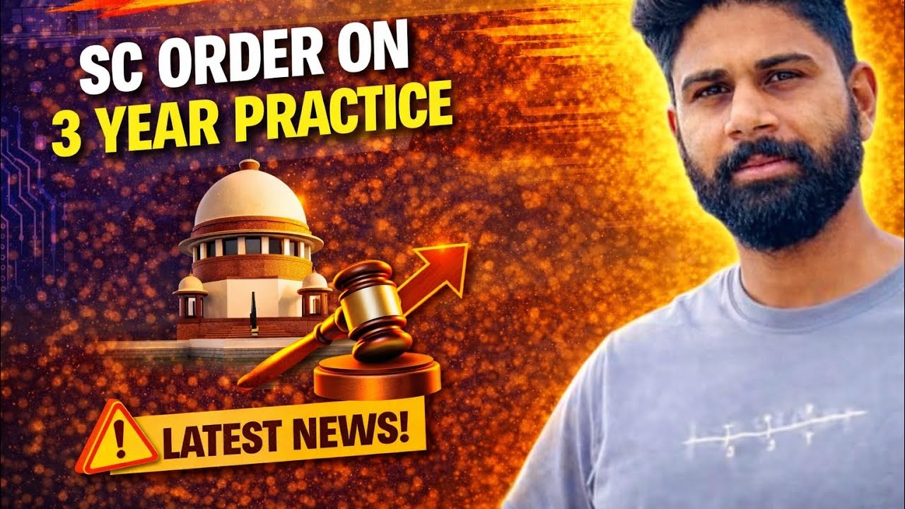 Big News | Supreme Court latest update on 3 year practice rule | 2026 #legaleducation #lawstudent 