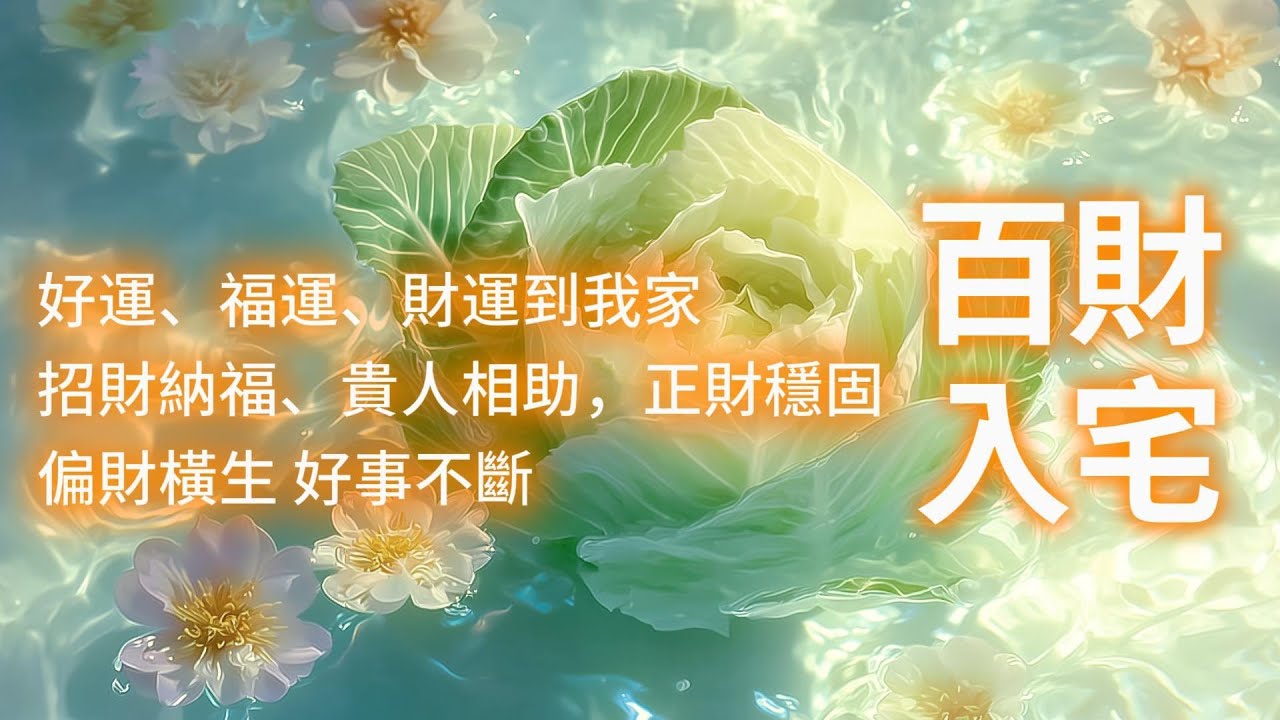 12月好運爆棚✨百財匯聚，好運｜福運｜財運到我家🏠 招財納福、貴人相助🍀正財穩固💰偏財橫生💰好事不斷🍀顯化心願 吸引力法則音樂 好運音樂