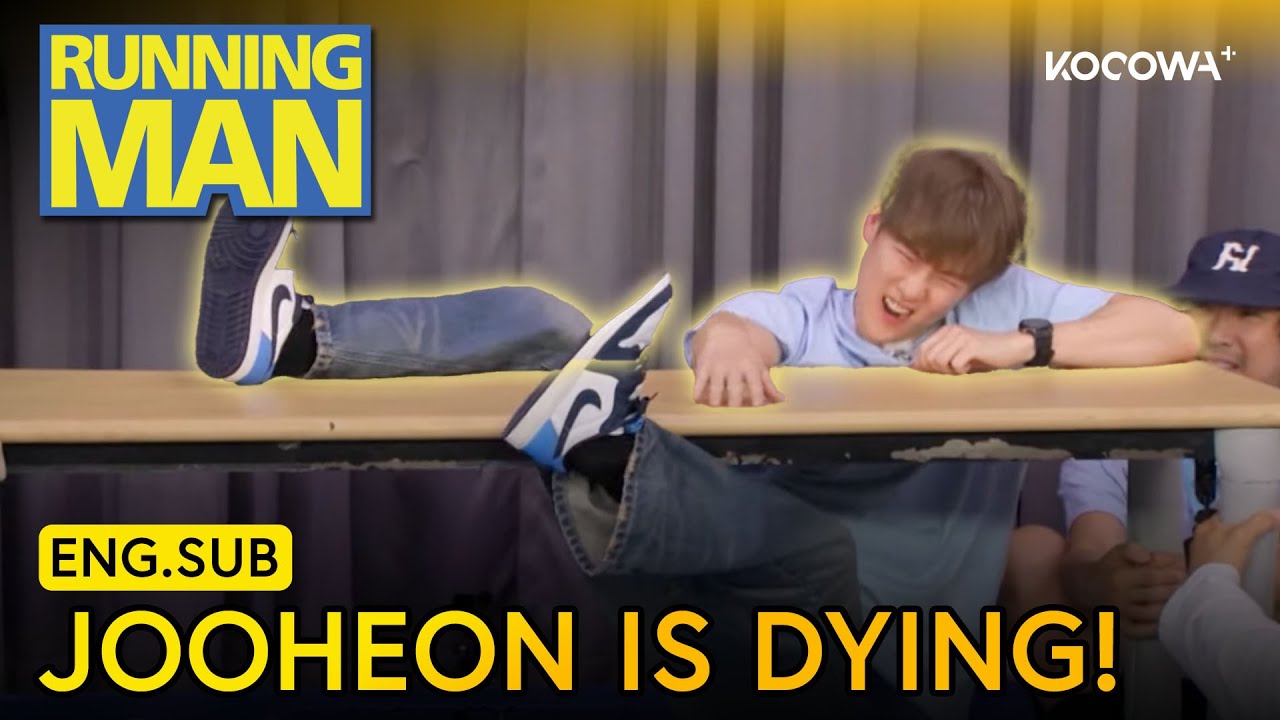 Desk Spinning Challenge! MONSTA X’s Jooheon Is Dying! 🤣 | Running Man EP771 | KOCOWA+