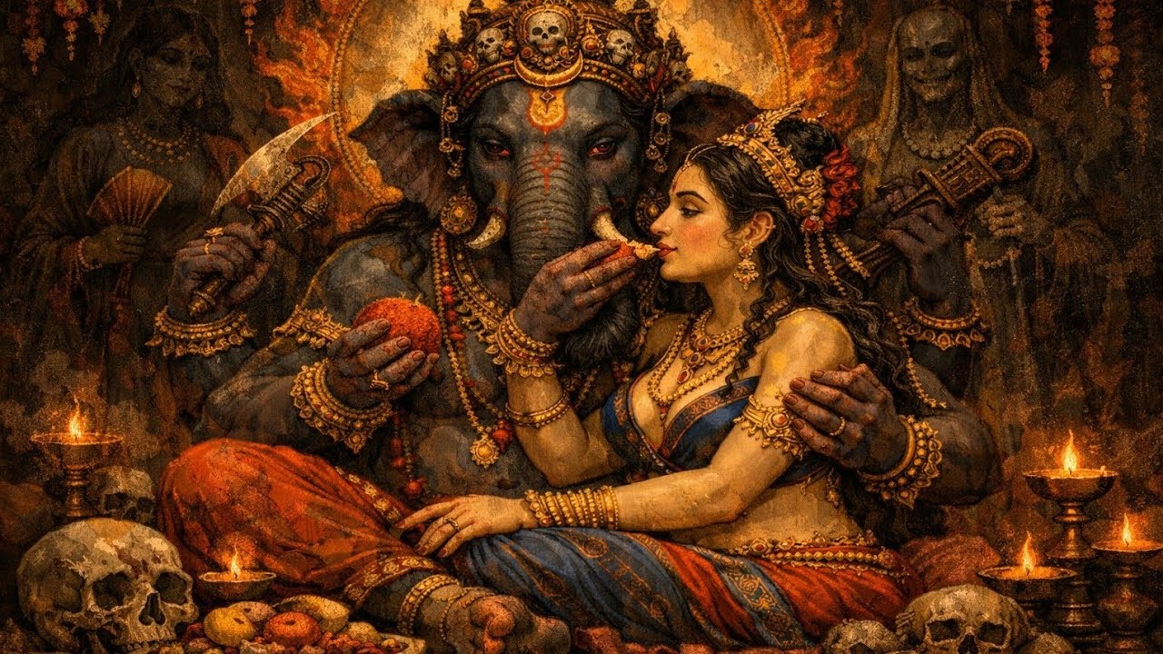 Ucchishta Ganesha – The Fearsome Yet Compassionate Form of Ganpati  🌑 keep calm when you listen this