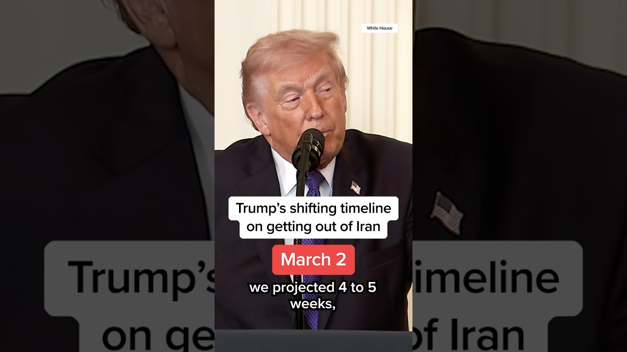 Trump's shifting timeline on getting out of Iran
