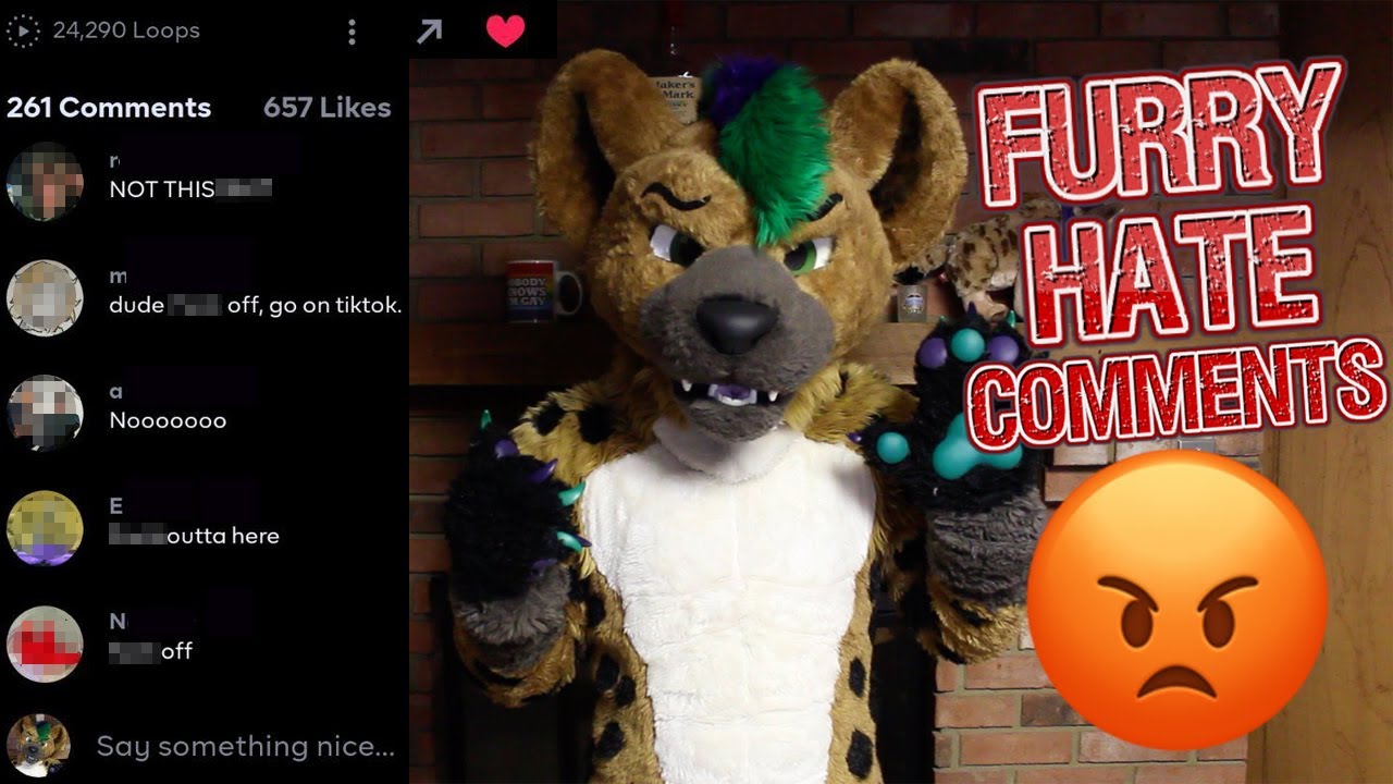 Reacting To FURRY HATE Comments on Byte, Tik Tok, and YouTube Left For Furries