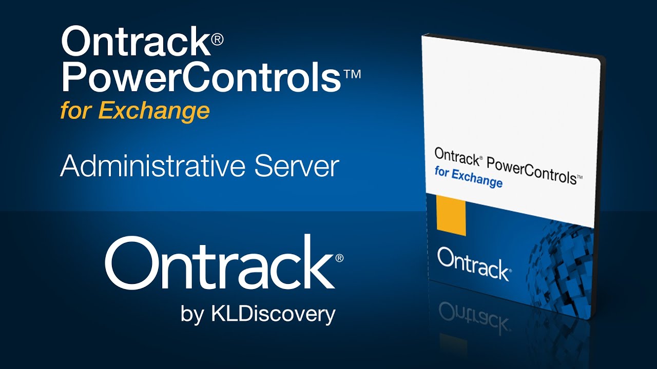 Ontrack performs software demonstration of the Administrative Server module of OPC software.