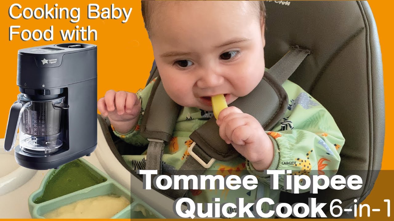 Step by Step Cooking Baby Food with Tommee Tippee QuickCook 6-in-1 Food Maker #babyfood