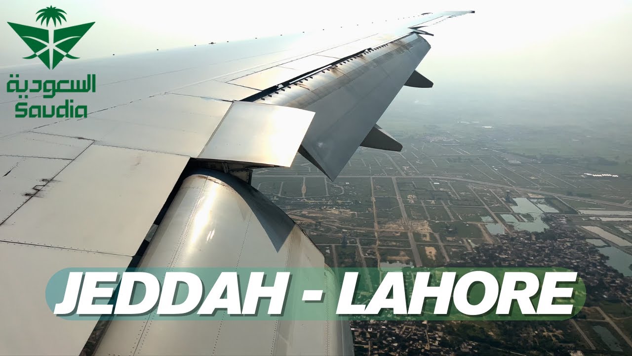 Saudia Boeing 777-300ER | Beautiful Approach & Landing at Lahore Airport | SV734 from Jeddah