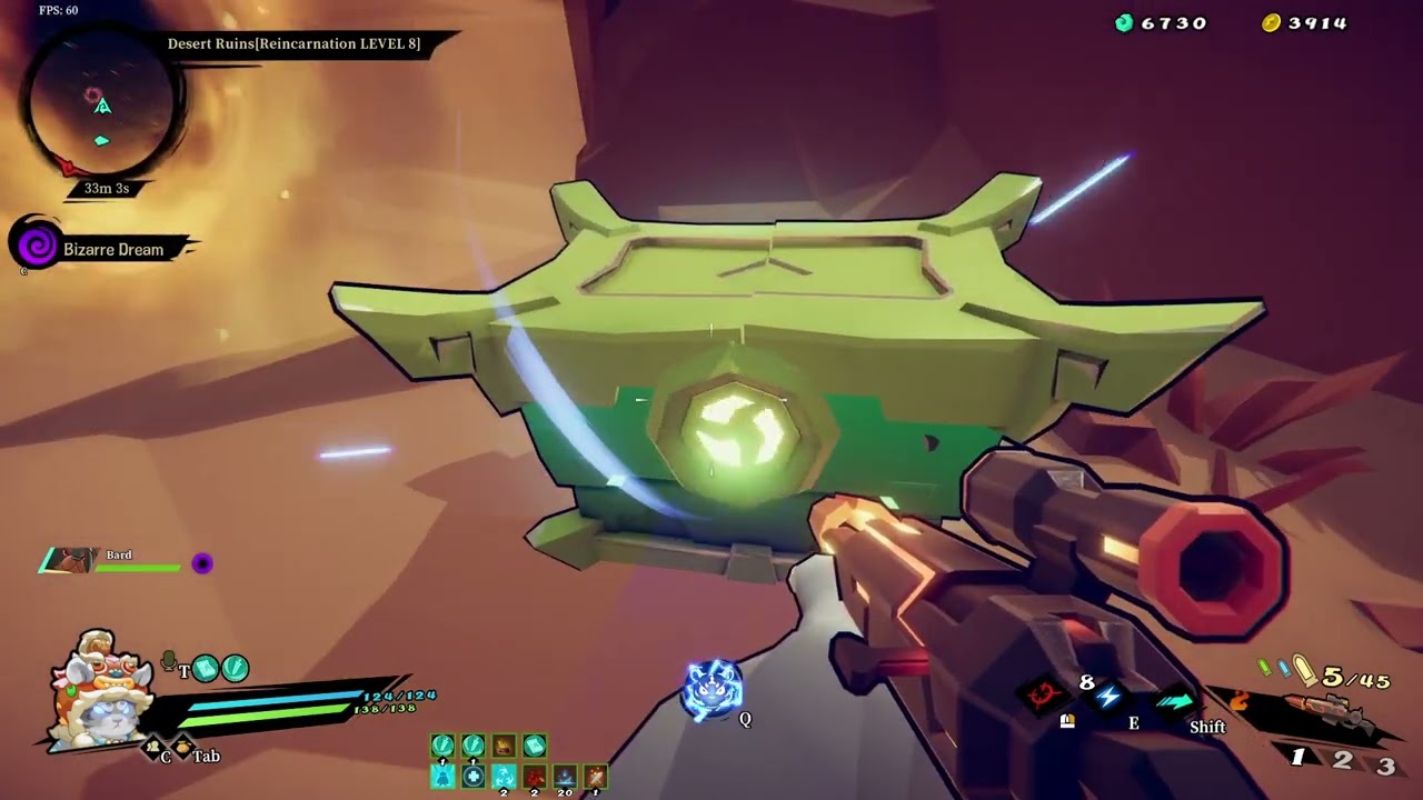 Gunfire Reborn Co-Op Gameplay with Lei Luo and Ao Bai - Reincarn 8 - Anxi Desert