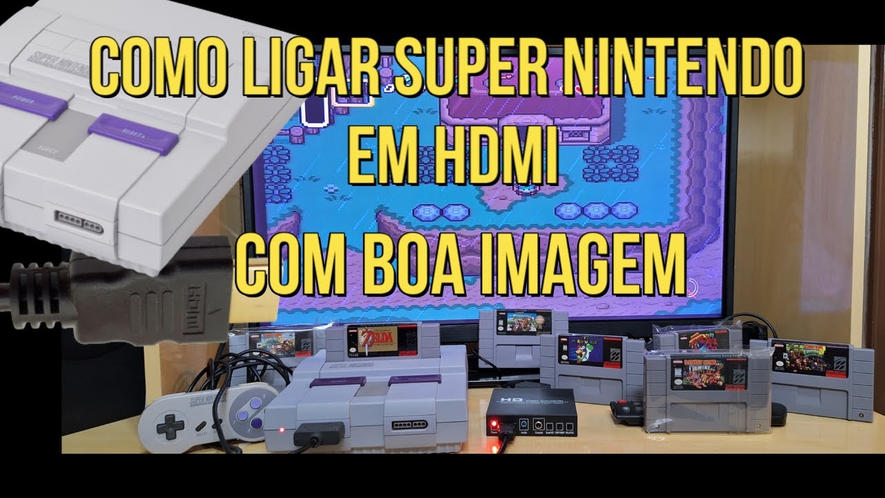 COMO LIGAR SUPER NINTENDO EM HDMI – HD VIDEO CONVERTER SCART/HDMI TO HDMI 720/1080
