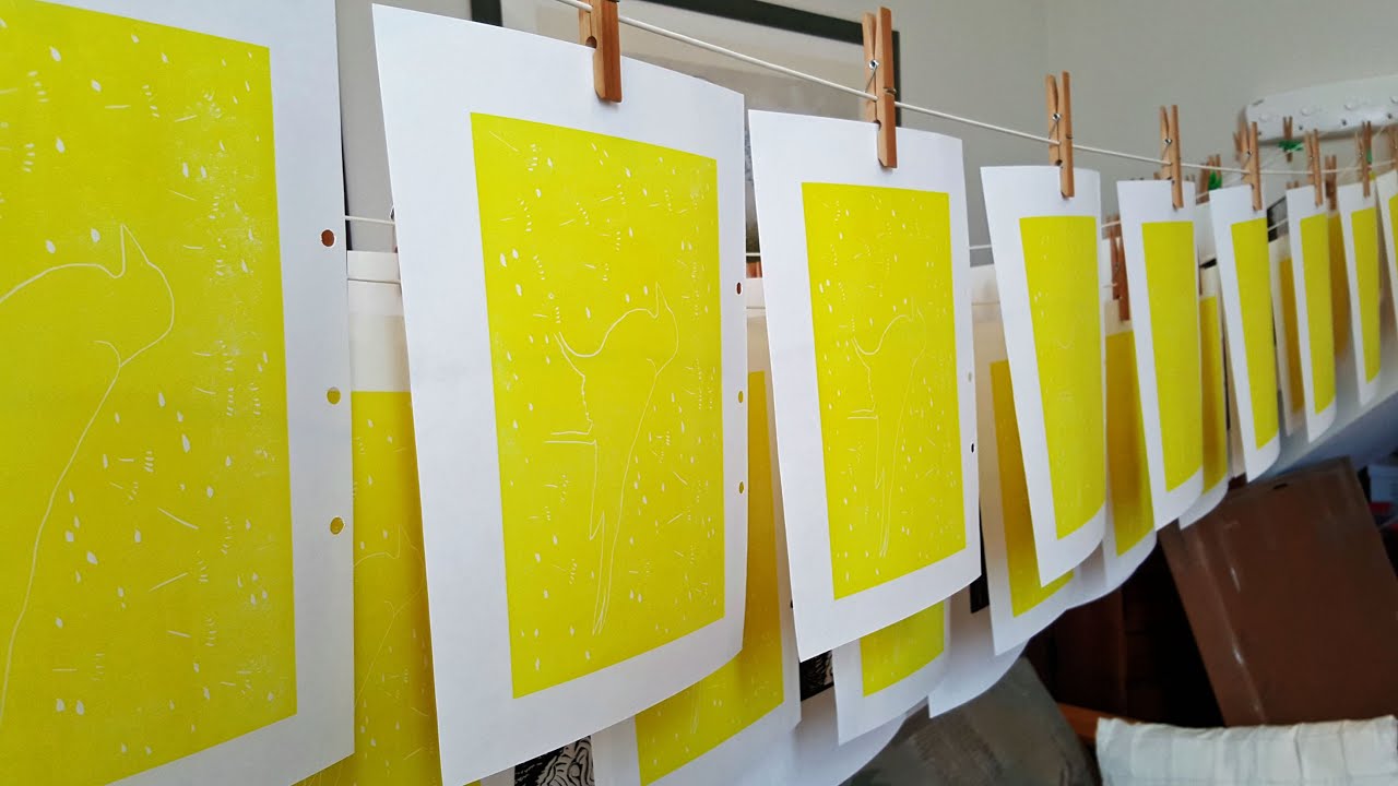 Grackle Print First Layer (Part 1/3) - LINDA COTE STUDIO