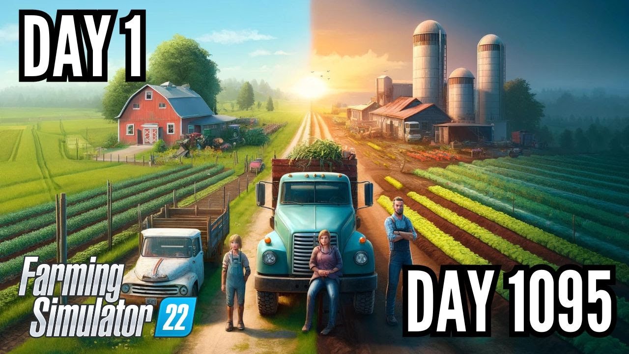 I Spent 3 Years Building A Family Farm With $0 And A Truck | Family Rp Movie
