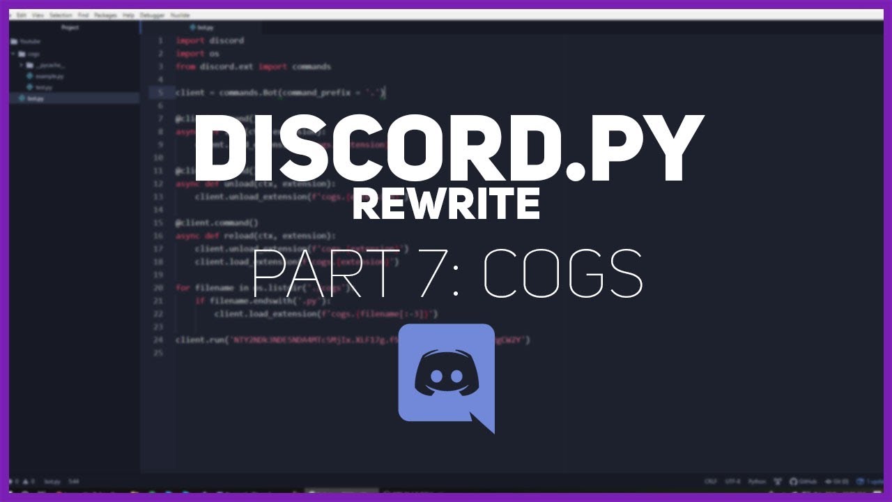 Python: Making a Discord bot (Part 7: Cogs)