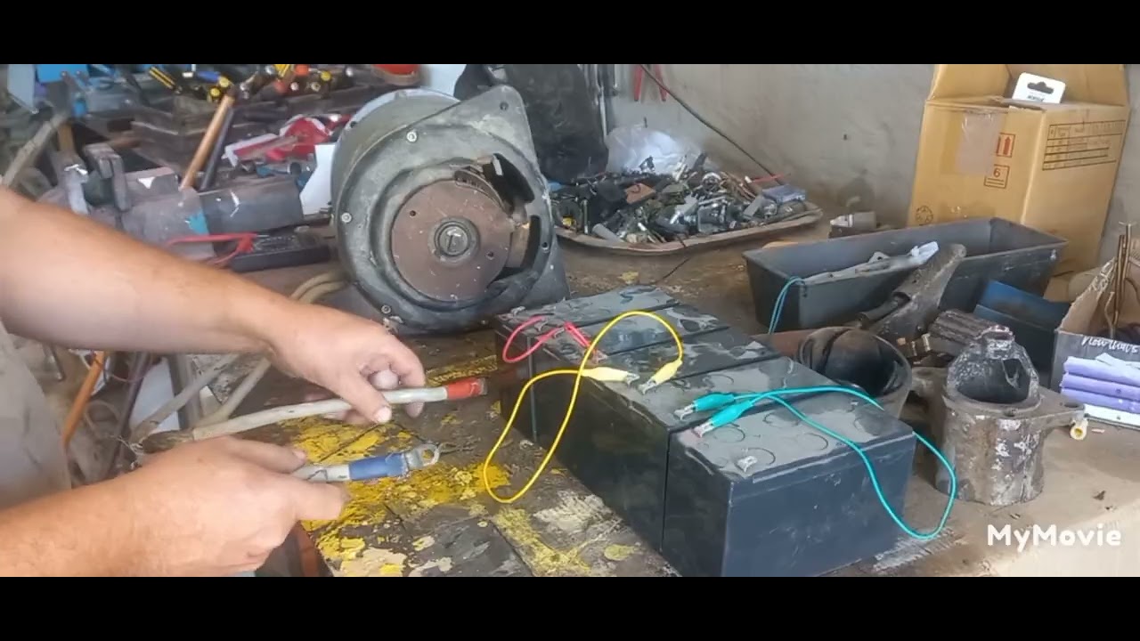 Scrap Dc shunt motor is running