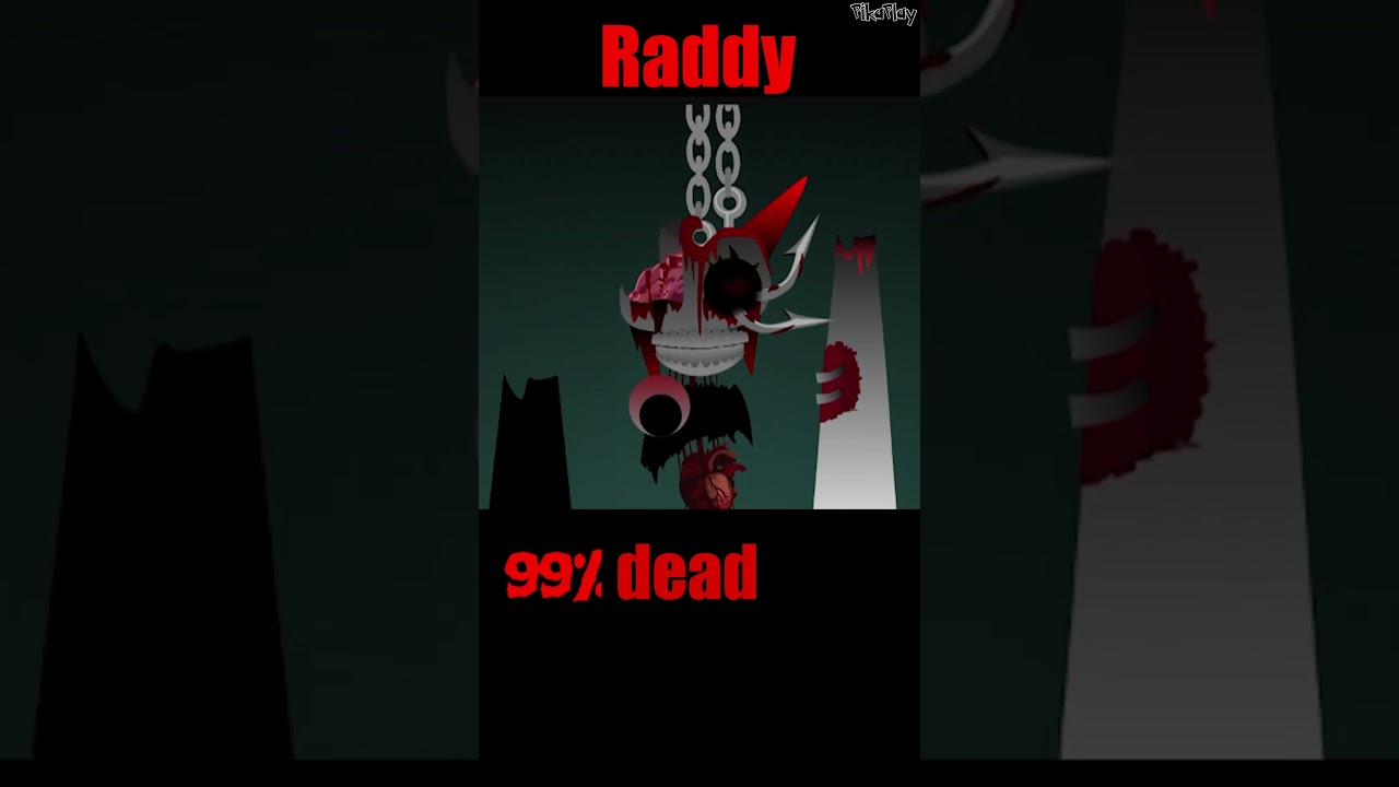 Evolution of RADDY Death in Sprunki | 0 - 100% #sprunki  #incredibox
