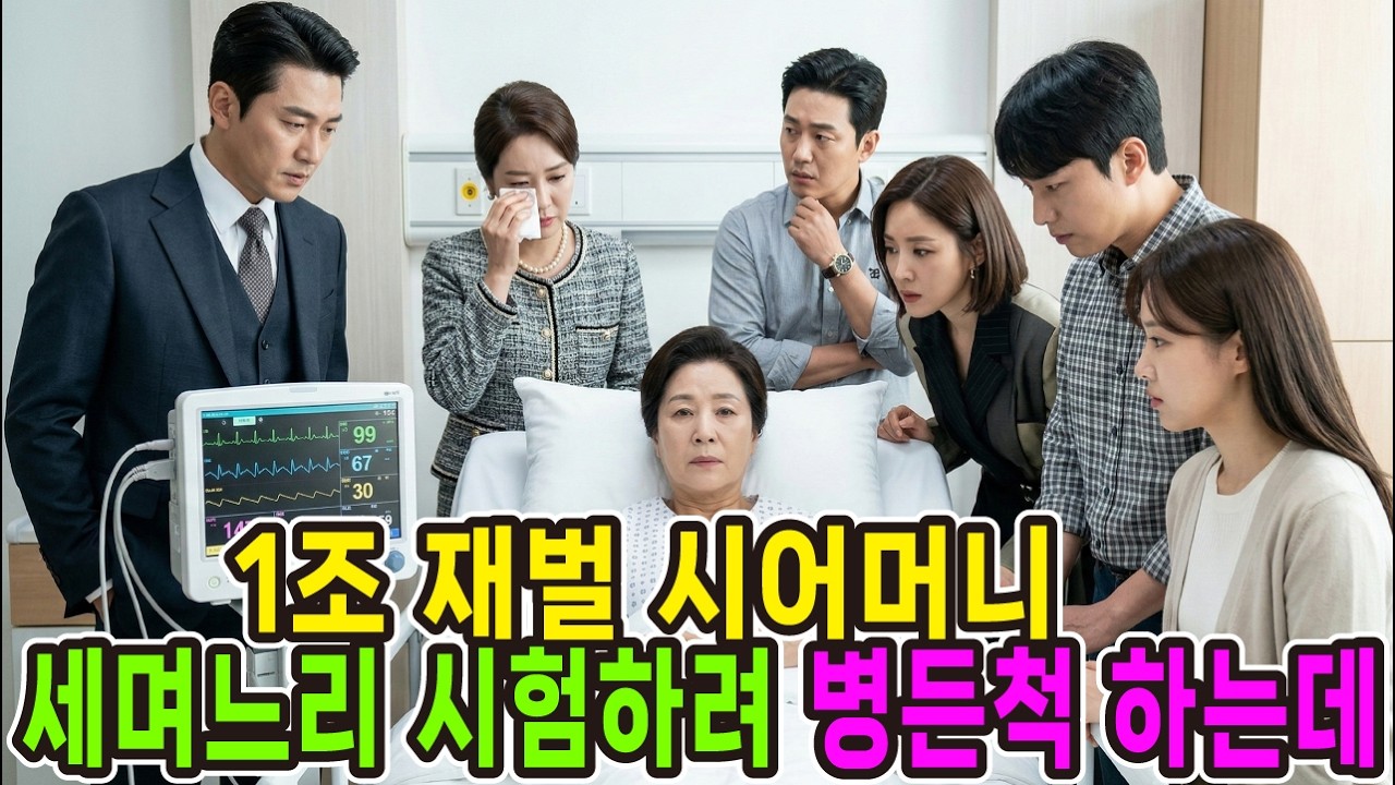 재벌시어머니 세며느리를 시험하려 병든 척하자 며느리들의 반응은?