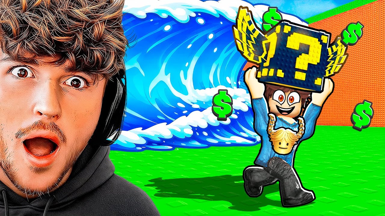 Roblox Escape Tsunami For LUCKY BLOCKS..