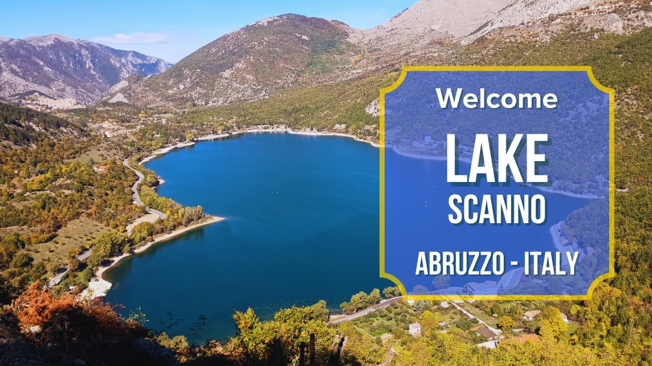 Озеро в форме сердца: Scanno с высоты - L'Aquila - Abruzzo 🇮🇹 💦🚣‍♂️🌿🌳 v.117