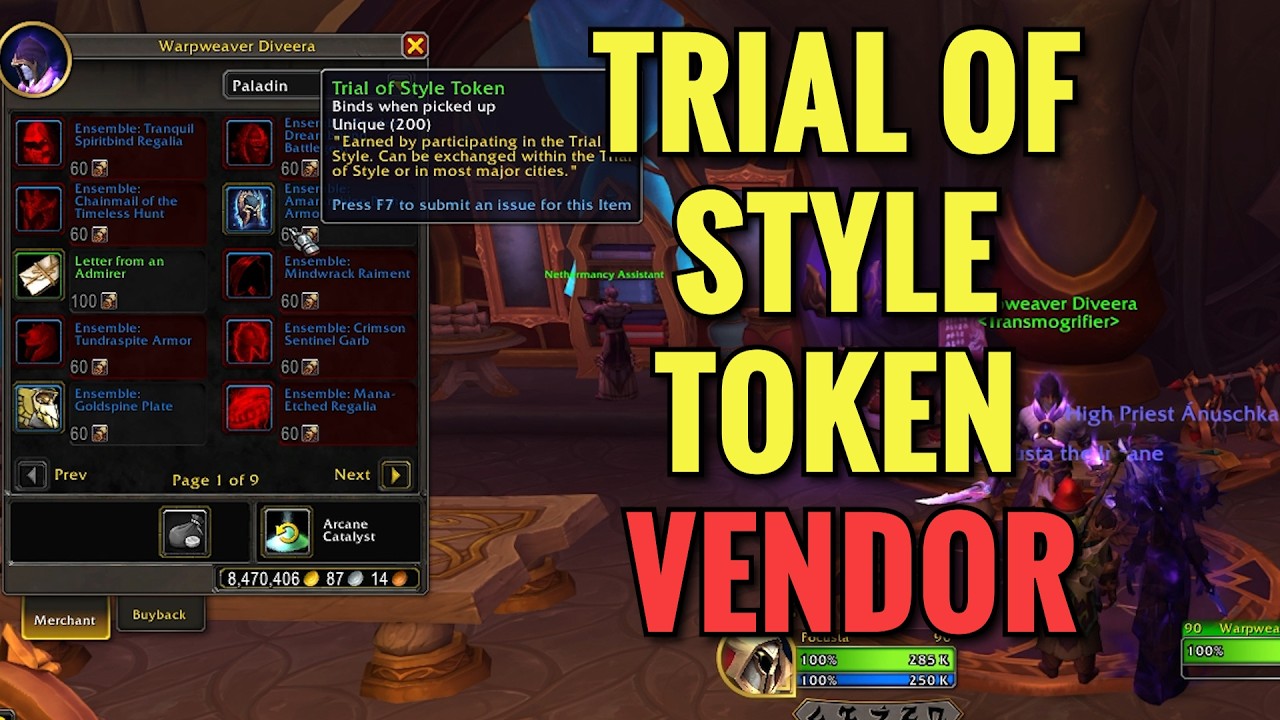 Silvermoon City Trial Of Style Token Vendor Location (WoW Midnight)