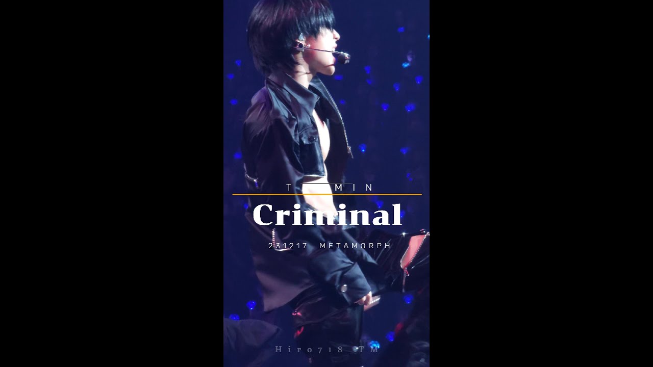 [4K] 231217 태민 크리미널 메타모프 직캠 TAEMIN Criminal METAMORPH Fancam