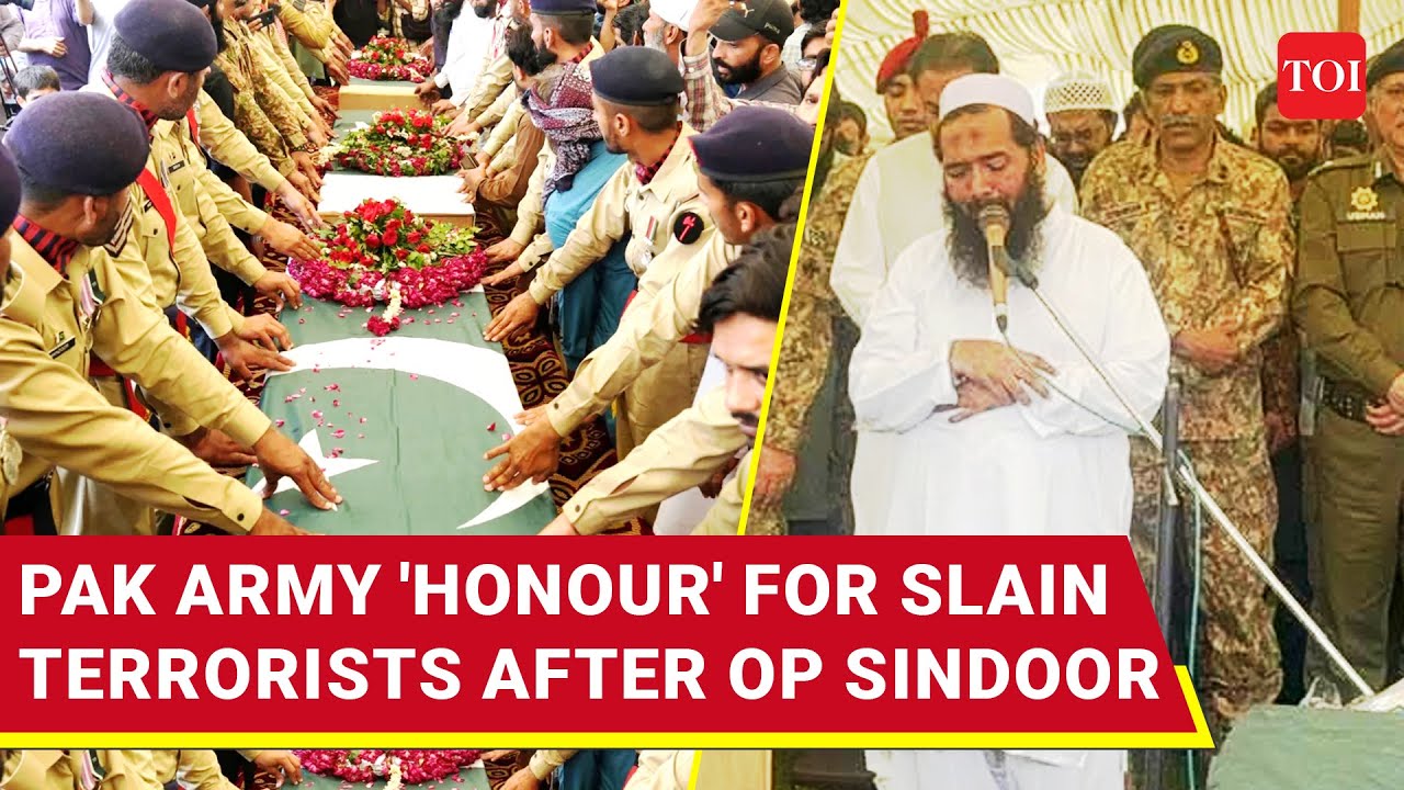 Pakistan Caught Red-Handed; Army At Funerals Of Terrorists Killed In India’s Op Sindoor | Watch