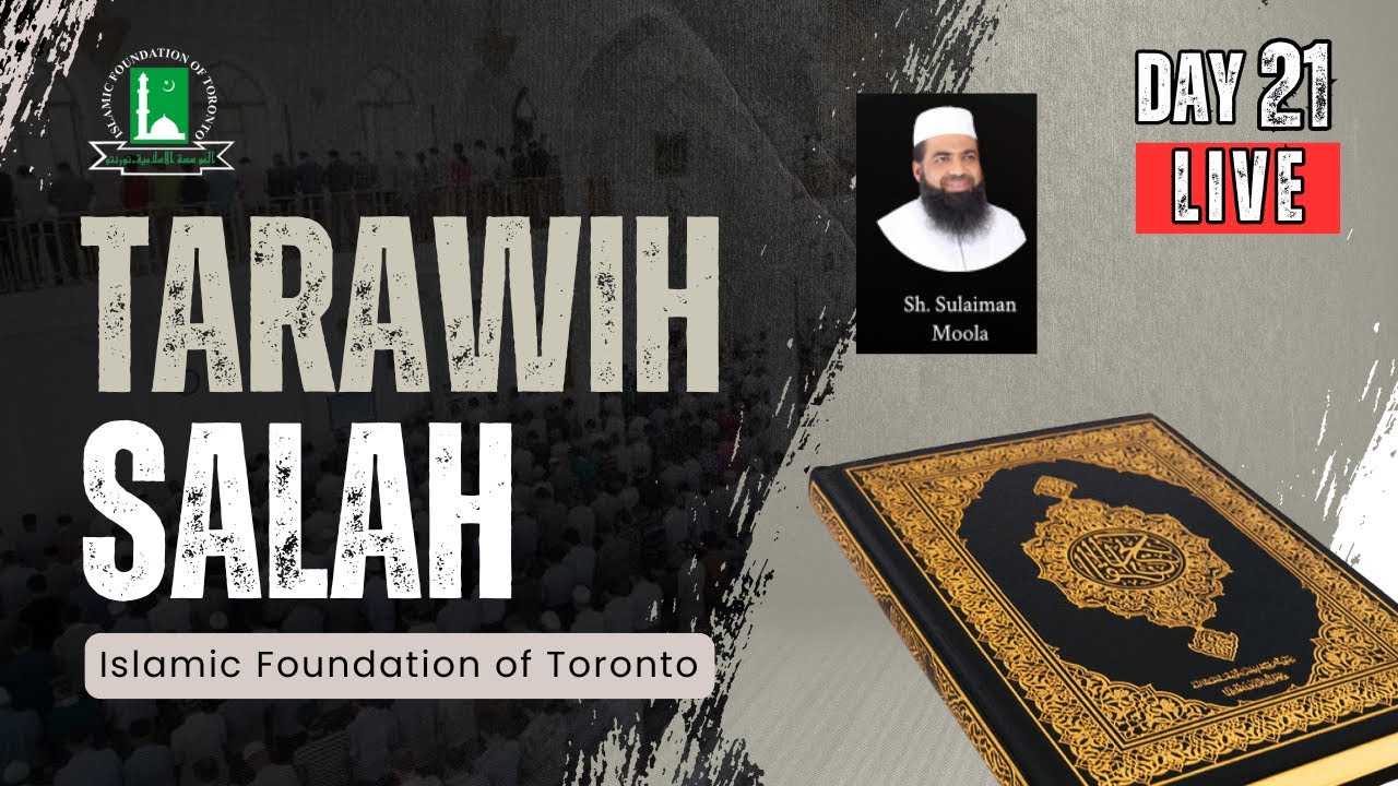 Ramadan Night 21 | Tarawih LIVE & Talk by Sh. Sulaiman Moola | 1446/2025