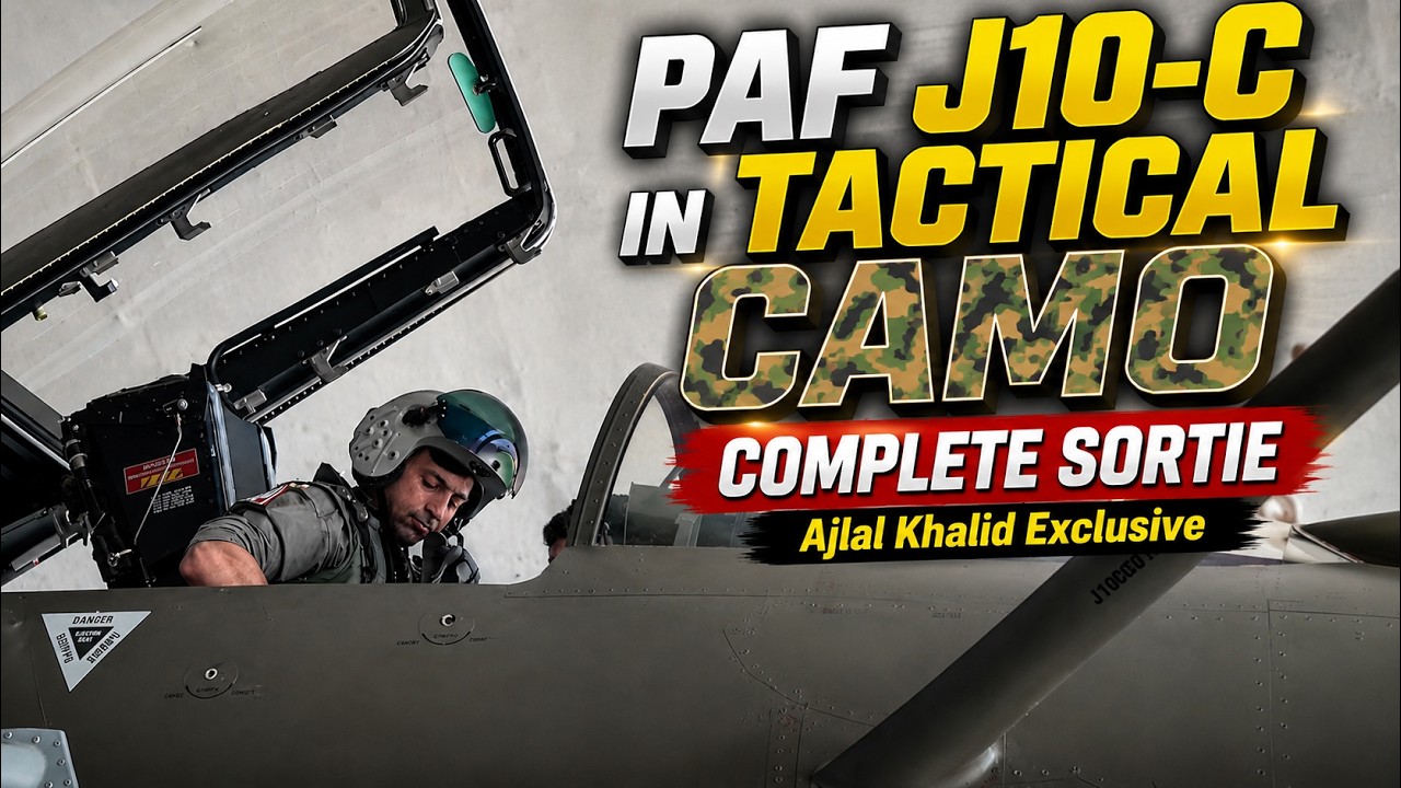 Inside a PAF Camouflage J-10C Sortie - Cockpit Strap-Up to Formation Flight & Landing | Ajlal Khalid
