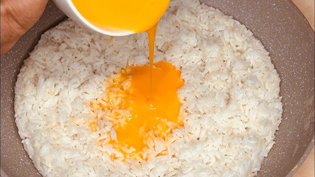 Rice with eggs is better then pizza Grandma recipes 
