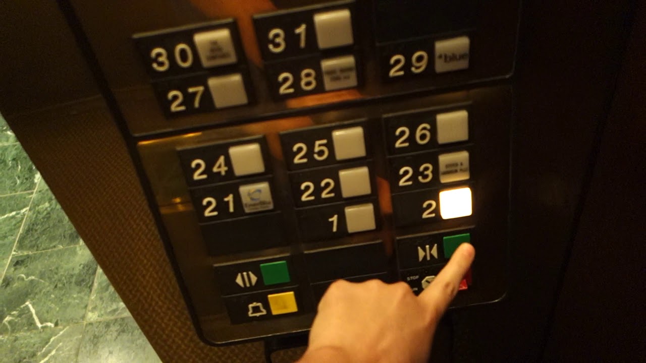 BEAUTIFUL 1987 Otis Elevonic 401 Traction Elevators at The Lexington Financial Center, Lexington, KY