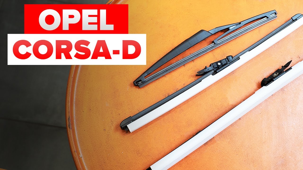 How to change wipers blades / window wipers OPEL CORSA D [TUTORIAL AUTODOC]