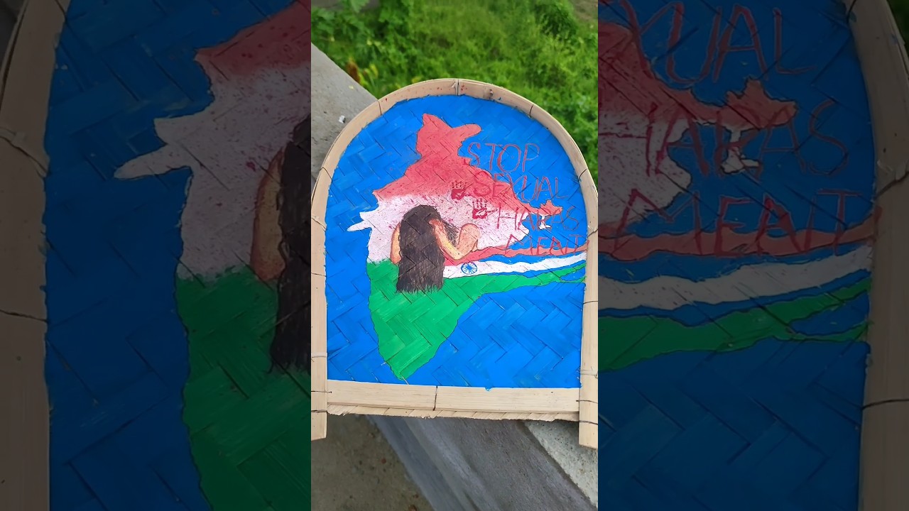 #🔞stop women sexual harassment #🔞15august independence day special #harassmentcase #craft #painting
