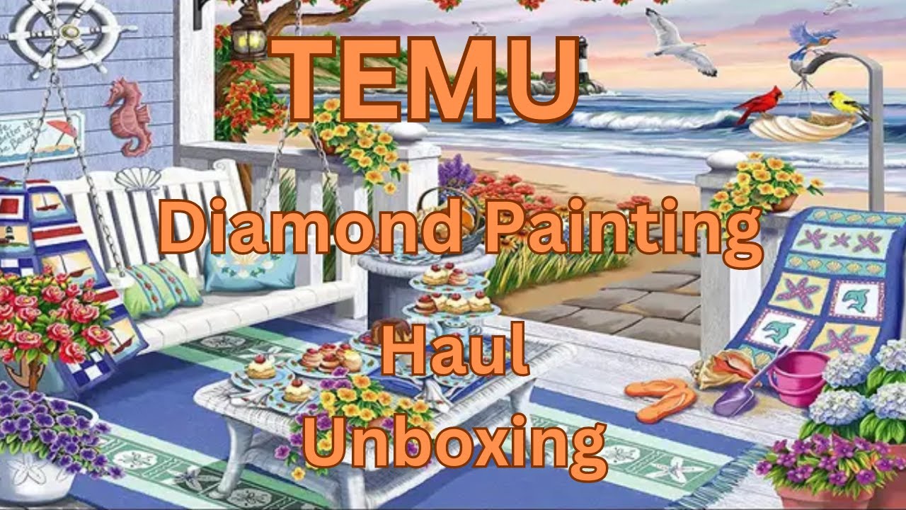 Temu Diamond Painting Haul - Unboxing - Diamond Art