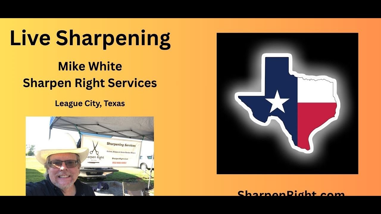 Sunday Sharpening with Mike White - Sharpen Right Services LLC - League City, Texas
