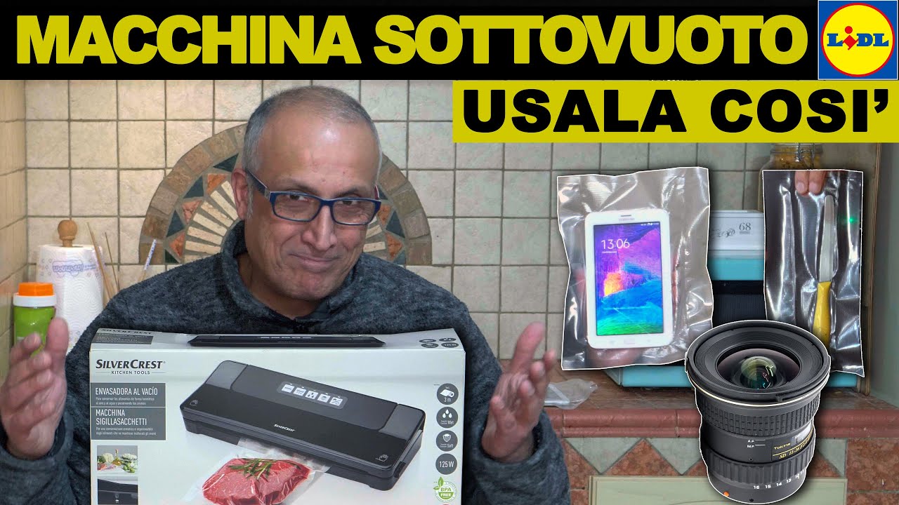 IO LA USO COSI'! test assurdi con la Macchina Sottovuoto Lidl