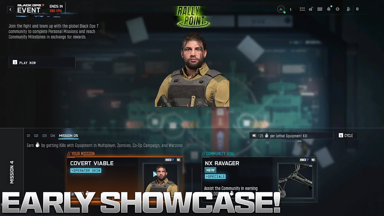 ALL 10+ FREE Rally Point Event Challenges & Rewards EARLY GAMEPLAY SHOWCASE (FREE Operator, Camo, &)