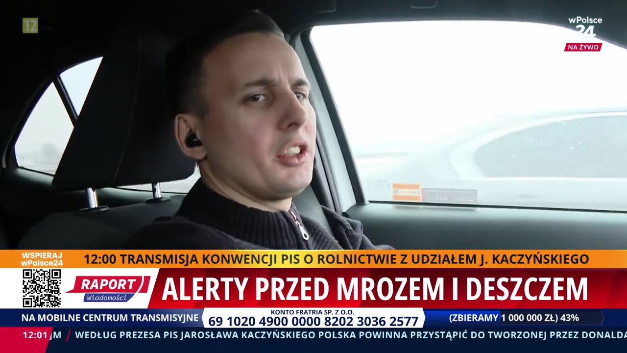 Uwaga ślisko na południu Polski. Alerty przed mrozem i deszczem. Raport Wiadomości