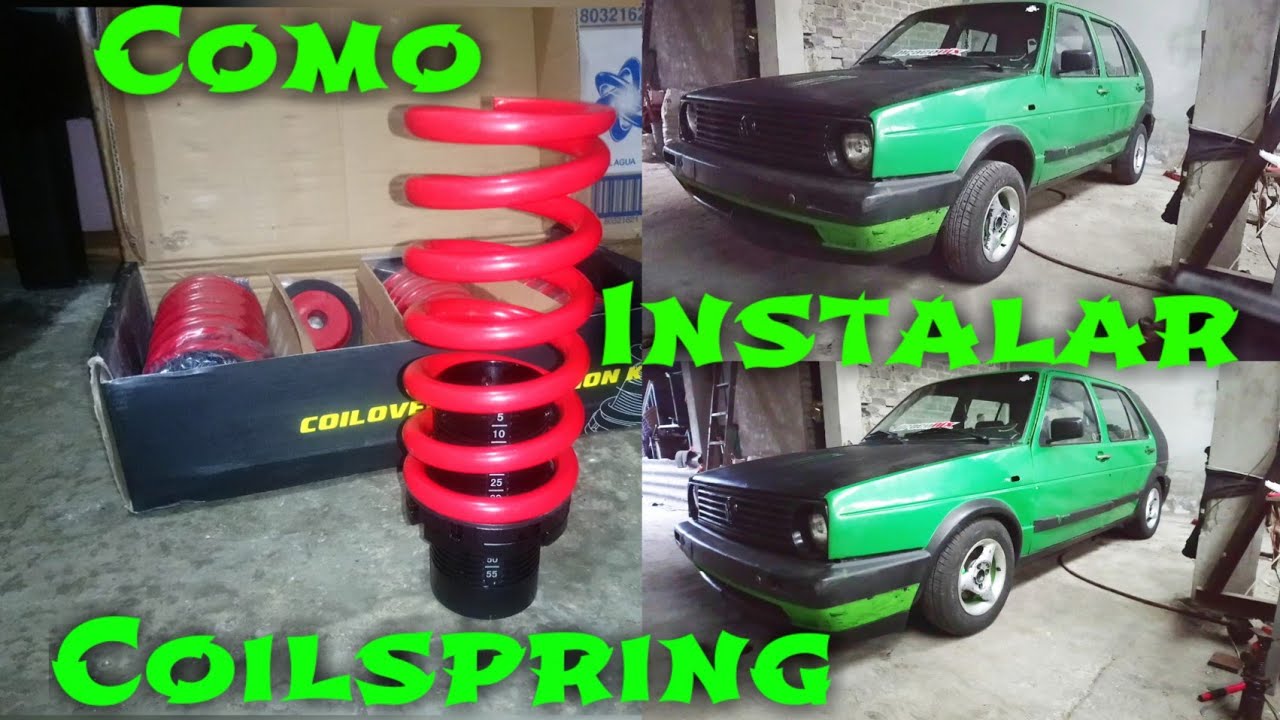 COILSPRING UNIVERSALES COMO INSTALARLOS? / GOLF A2 / GOLF MK2 TUNING